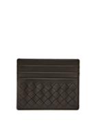Matchesfashion.com Bottega Veneta - Intrecciato Leather Cardholder - Womens - Black