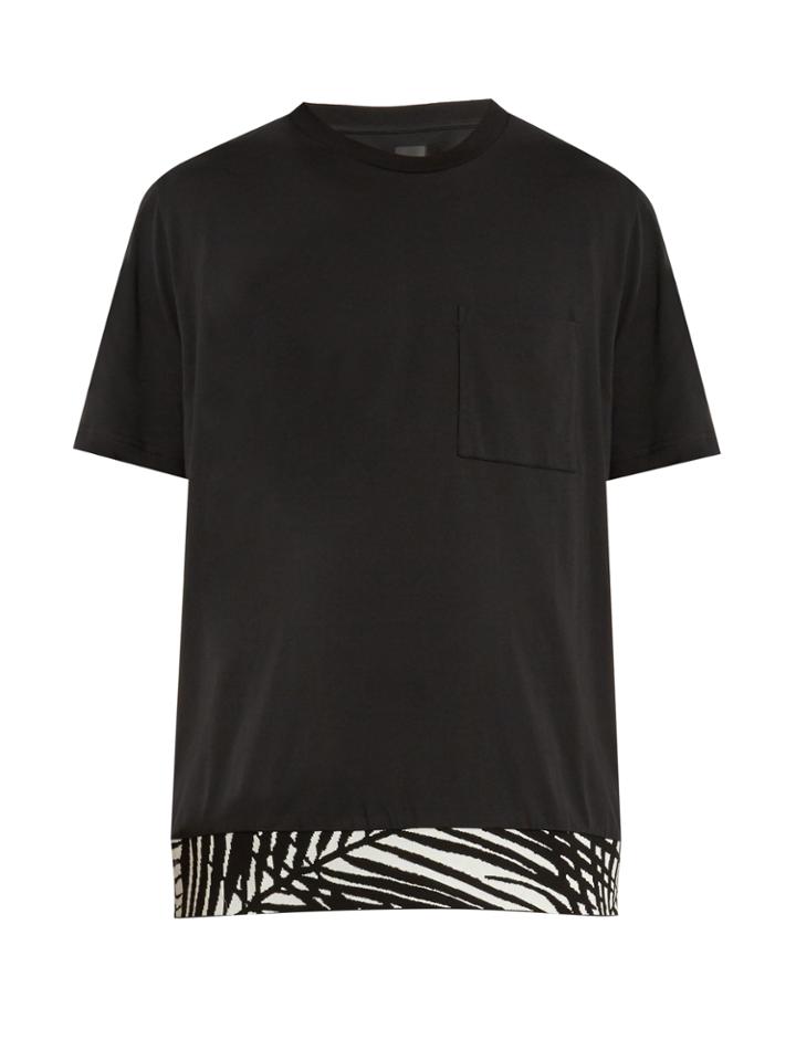 Oamc Palm Ribbed-knit Cotton T-shirt