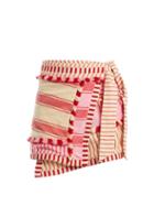 Matchesfashion.com Dodo Bar Or - Hoza Embroidered Cotton Wrap Skirt - Womens - Pink Multi