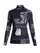 Balenciaga Abstract-print High-neck Top