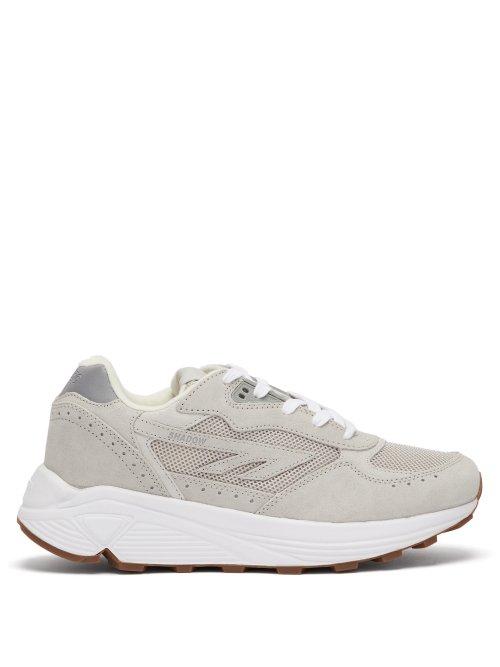 Matchesfashion.com Hi-tec Hts74 - Silver Shadow Rgs Suede And Mesh Trainers - Mens - Silver