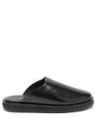 Matchesfashion.com The Row - Sabot Leather Backless Loafers - Womens - Black