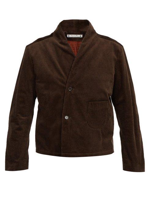 Matchesfashion.com Sasquatchfabrix - Contrast Panel Corduroy Jacket - Mens - Brown