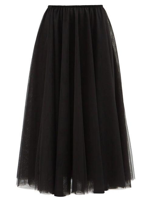Raey - Tutu Tulle Midi Skirt - Womens - Black