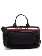 Matchesfashion.com Moncler - Striped Logo Embroidered Quilted Nylon Holdall - Mens - Black Multi