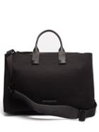Mens Bags Troubadour - Adventure Leather-trimmed Nylon Tote Bag - Mens - Black