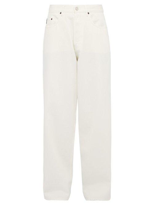 Matchesfashion.com Balenciaga - Wide Leg Jeans - Mens - White