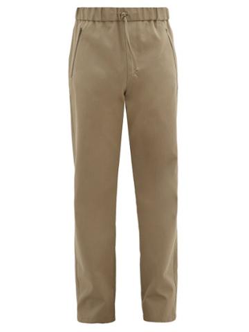 Matchesfashion.com A.p.c. X Carhartt - Drawstring-waist Cotton-blend Trousers - Mens - Khaki