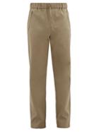 Matchesfashion.com A.p.c. X Carhartt - Drawstring-waist Cotton-blend Trousers - Mens - Khaki