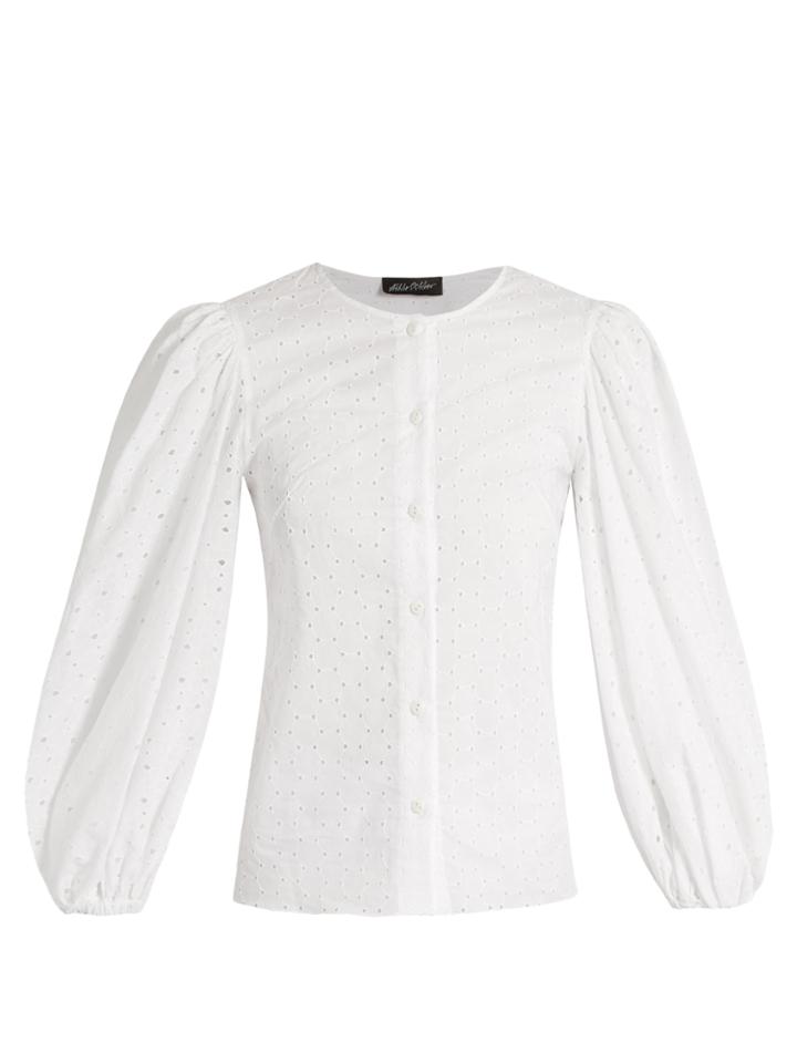 Anna October Broderie-anglaise Cotton Blouse