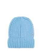 Matchesfashion.com Missoni - Ribbed Knit Alpaca Blend Beanie Hat - Womens - Blue