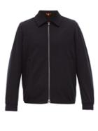 Matchesfashion.com Barena Venezia - Olivio Wool Blend Zip Through Jacket - Mens - Navy