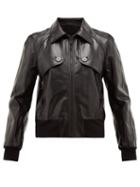Matchesfashion.com Givenchy - Logo Debossed Leather Jacket - Mens - Black