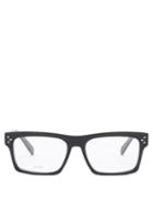 Matchesfashion.com Celine Eyewear - Flat-top Rectangular Acetate Glasses - Womens - Black