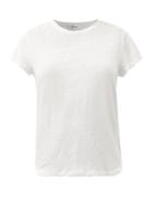 Frame - Linen-jersey T-shirt - Womens - White
