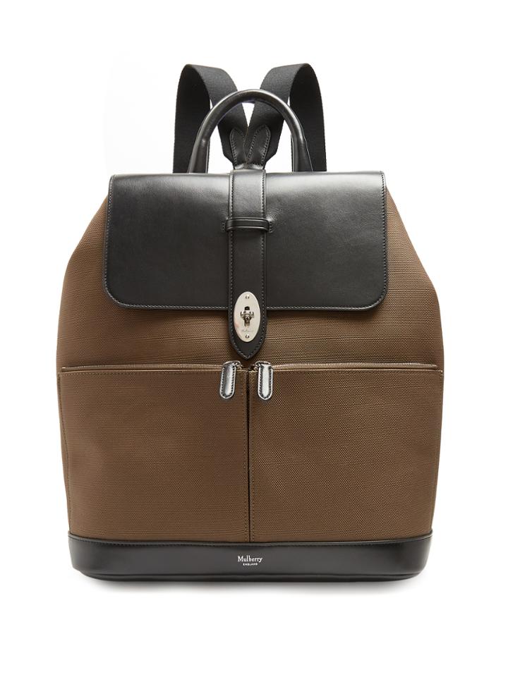 Mulberry Reston Nylon And Leather Backpack
