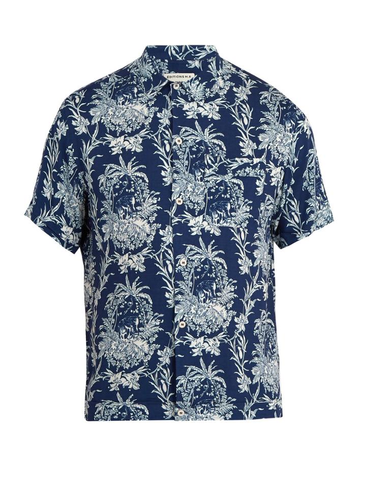 Éditions M.r Floral-print Short-sleeved Shirt