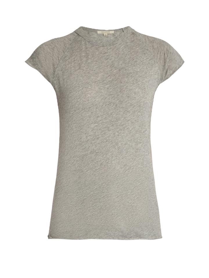 Nili Lotan Baseball Cotton Jersey T-shirt