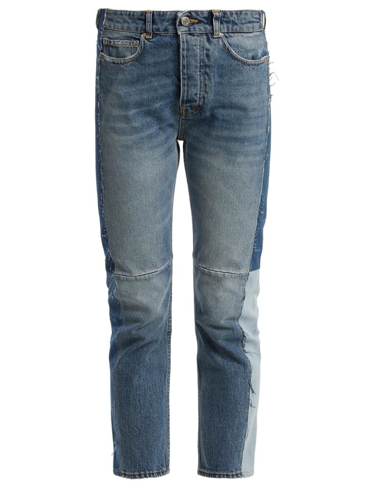 Golden Goose Deluxe Brand Happy Panelled Slim-leg Jeans