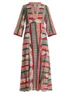 Le Sirenuse, Positano Giiada Arlechino-print Cotton Dress