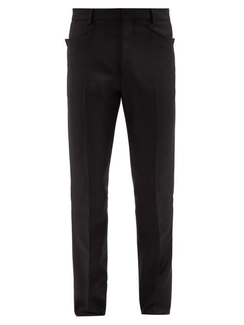 Tom Ford - Twill Slim-leg Trousers - Mens - Black