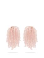 Matchesfashion.com Vanda Jacintho - Shower Bead Embellished Clip On Earrings - Womens - Pink
