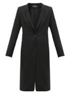 Matchesfashion.com Ann Demeulemeester - Lace-up Cuff Wool-twill Coat - Womens - Black