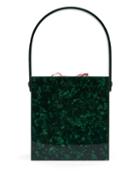 Matchesfashion.com Montunas - Stelis Acetate Box Bag - Womens - Green Multi