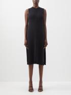 Proenza Schouler White Label - Knotted-back Knitted Silk-blend Dress - Womens - Black