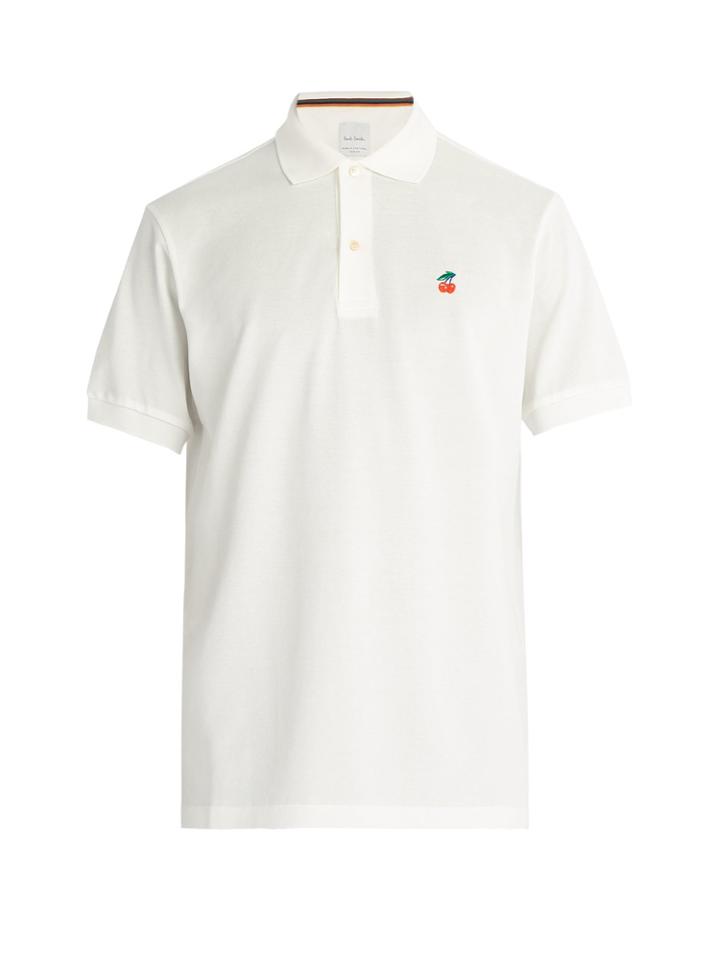 Paul Smith Cherry Crest Cotton Polo Shirt
