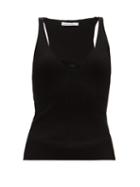 Matchesfashion.com Another Tomorrow - Scoop-neck Ribbed-knit Tank Top - Womens - Black