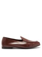 Mens Shoes Jacques Soloviere - Jacques Debossed-logo Leather Loafers - Mens - Brown
