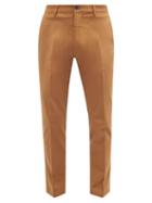 Matchesfashion.com Barena Venezia - Marpin Slim-leg Cotton-blend Chino Trousers - Mens - Brown