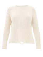 Matchesfashion.com Brock Collection - Deconstructed Cashmere And Silk Sweater - Womens - Ivory