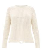 Matchesfashion.com Brock Collection - Deconstructed Cashmere And Silk Sweater - Womens - Ivory