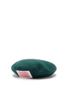 Matchesfashion.com Charles Jeffrey Loverboy - Logo-label Felted-wool Blend Beret - Womens - Green
