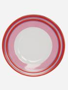 La Doublej - Set Of Two Porcelain Soup And Dinner Plates - Womens - Pink