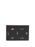 Paul Smith Cufflink Charm-print Grained-leather Cardholder