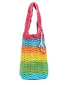 Jw Anderson - Striped Woven Tote Bag - Womens - Multi