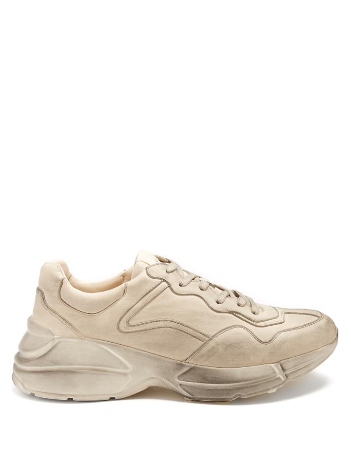 Gucci Rhyton Low-top Leather Trainers