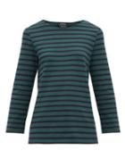Matchesfashion.com A.p.c. - Catarina Breton Striped Cotton Top - Womens - Green Multi