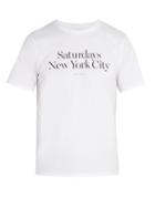 Matchesfashion.com Saturdays Nyc - Miller Printed Cotton Jersey T Shirt - Mens - White