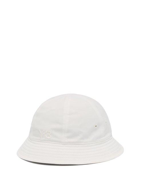 Matchesfashion.com Y-3 - Logo Embroidered Bucket Hat - Mens - White