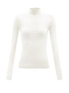 Joseph - Roll-neck Silk-blend Sweater - Womens - Ivory