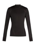 Matchesfashion.com Blackbarrett By Neil Barrett - Long Sleeved Jersey T Shirt - Mens - Black