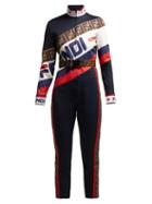 Matchesfashion.com Fendi - Mania Logo Piqu Jersey Jumpsuit - Womens - Navy Multi