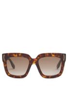 Matchesfashion.com Givenchy - Square Frame Acetate Sunglasses - Womens - Tortoiseshell