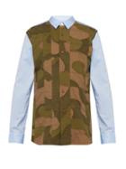 Matchesfashion.com Junya Watanabe - Camouflage Panelled Cotton Shirt - Mens - Multi