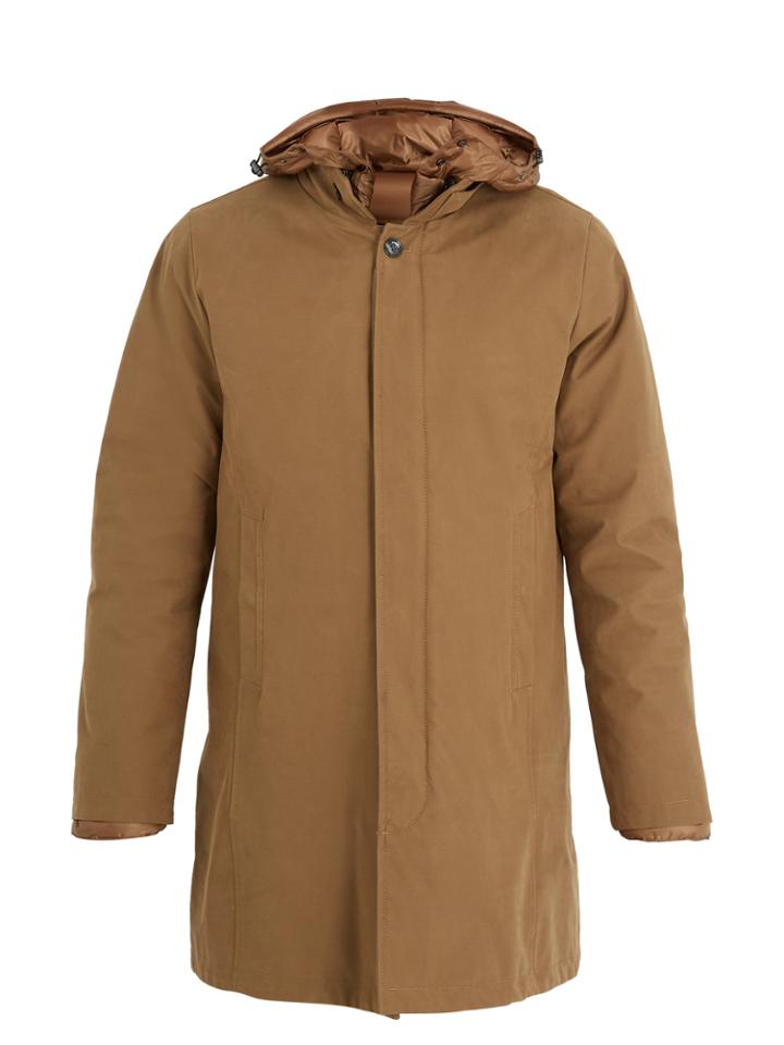 49 Winters Oxford Detachable-lining Cotton-blend Coat