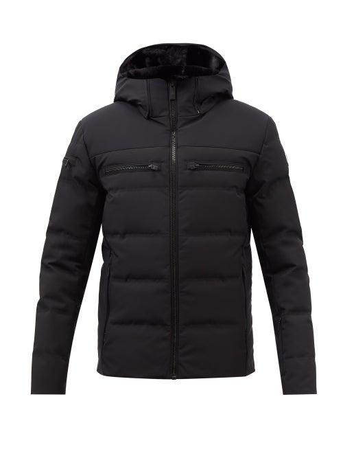 Fusalp - Whistler Hooded Quilted Down Coat - Mens - Black